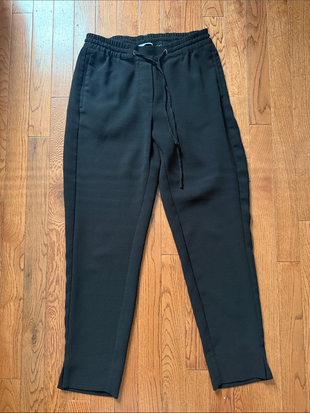 H&M Black Drawstring Track Jogger Pants